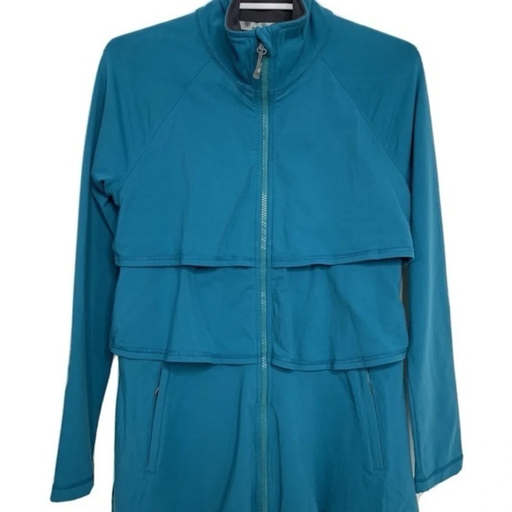 Athleta Teal Zip-Up Jacket